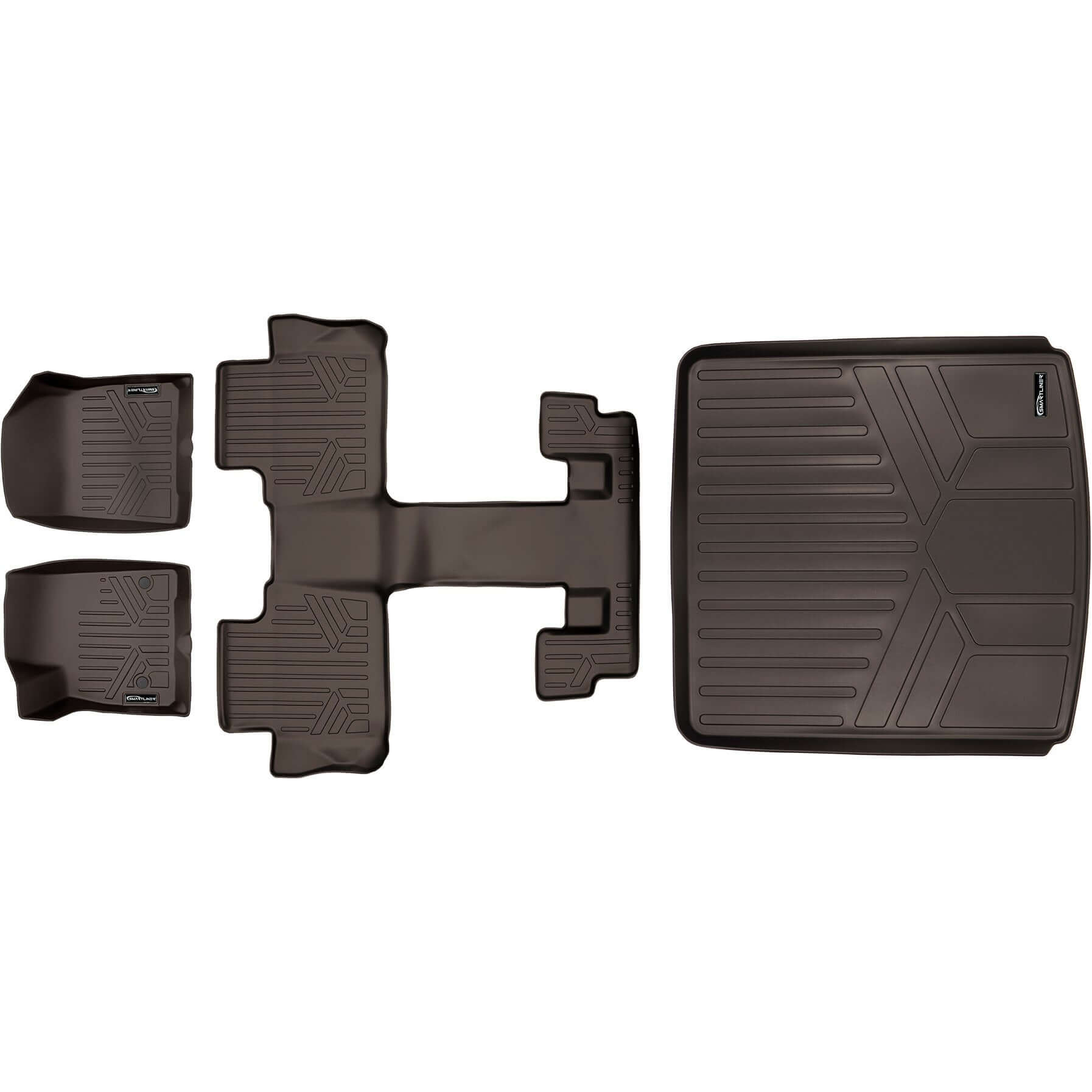 SMARTLINER Floor Liners for 2017-2023 GMC Acadia (2nd Row Bucket)