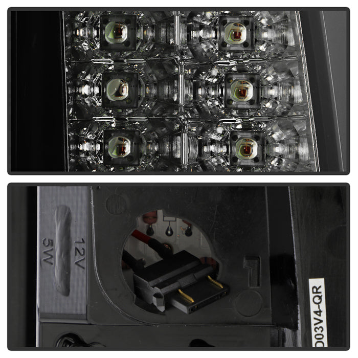 Spyder 03-06 Chevy Silverado (Does Not Fit Stepside) Version 2 LED Tail Lights - Black Smoke 5083272