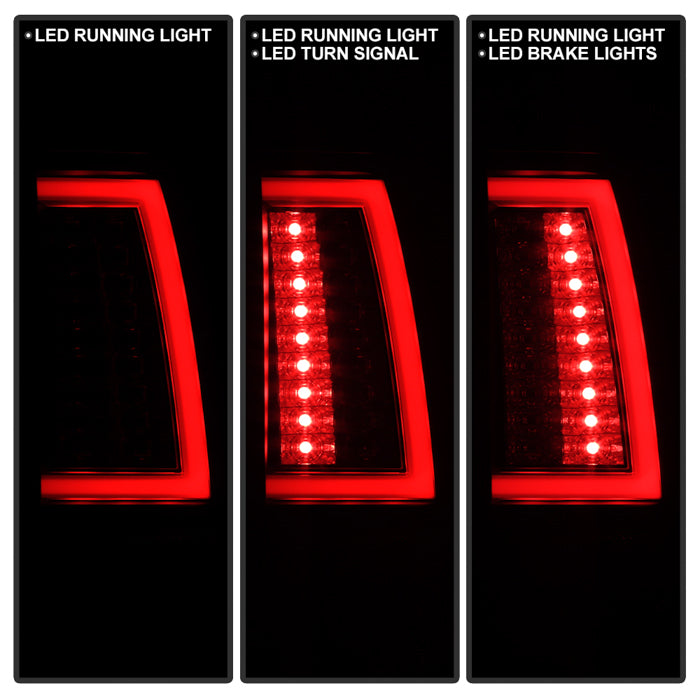 Spyder 03-06 Chevy Silverado (Does Not Fit Stepside) Version 2 LED Tail Lights - Black Smoke 5083272