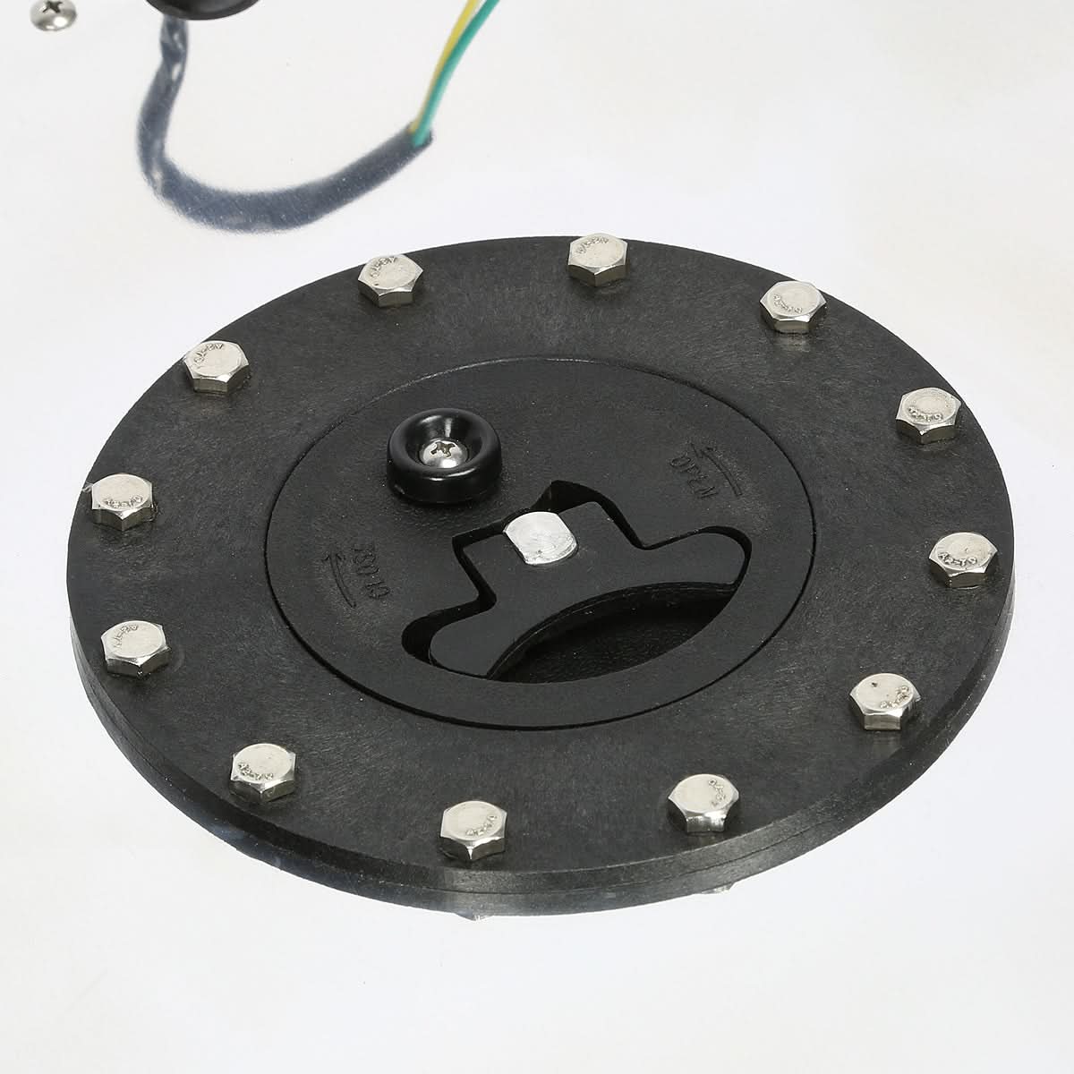 15 Gallon Aluminum Fuel Cell Gas Tank with Level Sender - Polished