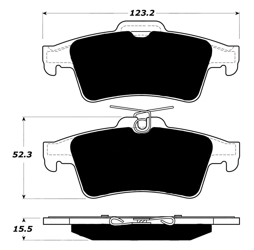 Porterfield Brake Pads for 2012 VOLVO C30