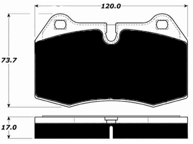 Porterfield Brake Pads for 1994 NISSAN SKYLINE GTR R32 V-Spec