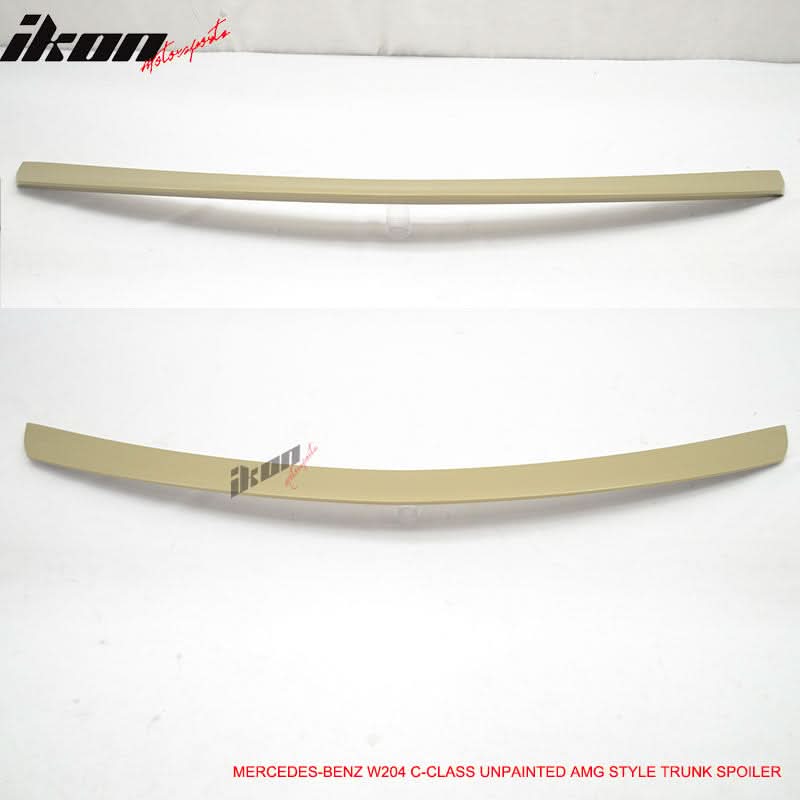 2008-2014 Benz C-Class W204 AMG Style Unpainted Trunk Spoiler Wing ABS