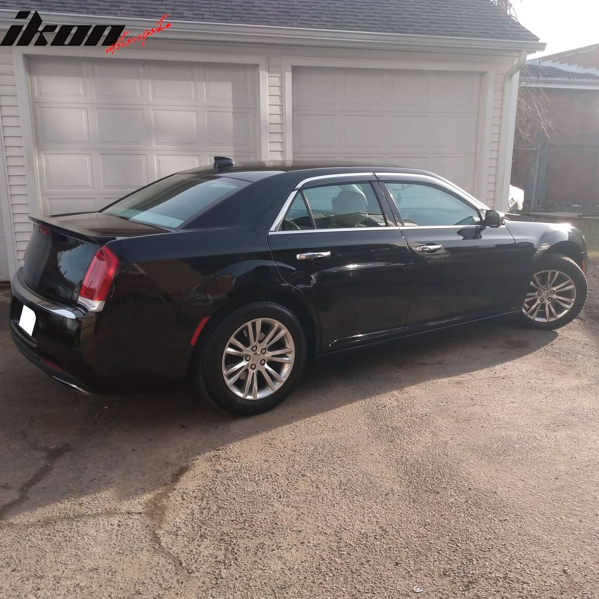 2011-2023 Chrysler 300 Painted #PX8 Black Rear Spoiler Wing ABS