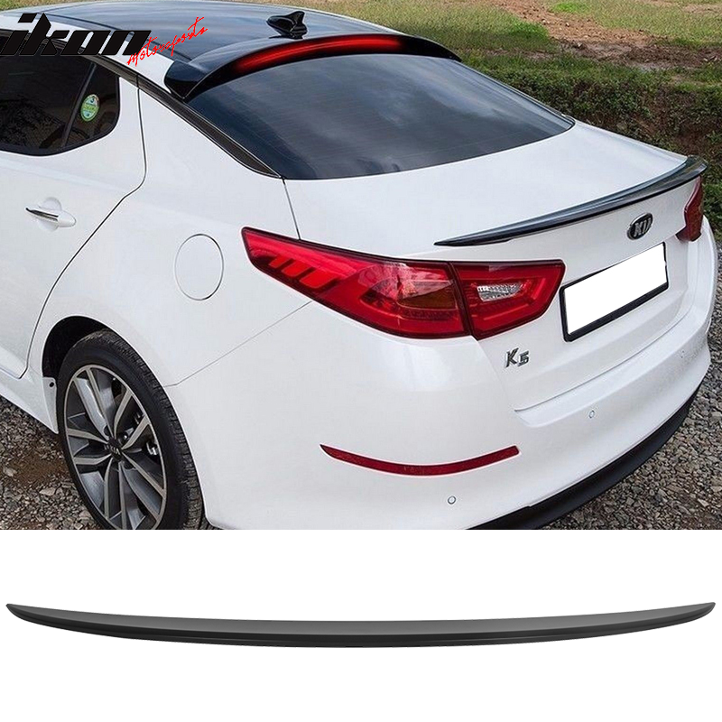 2014-2015Â Kia Optima K5 Sedan V2 Flush Mount Black Trunk Spoiler ABS