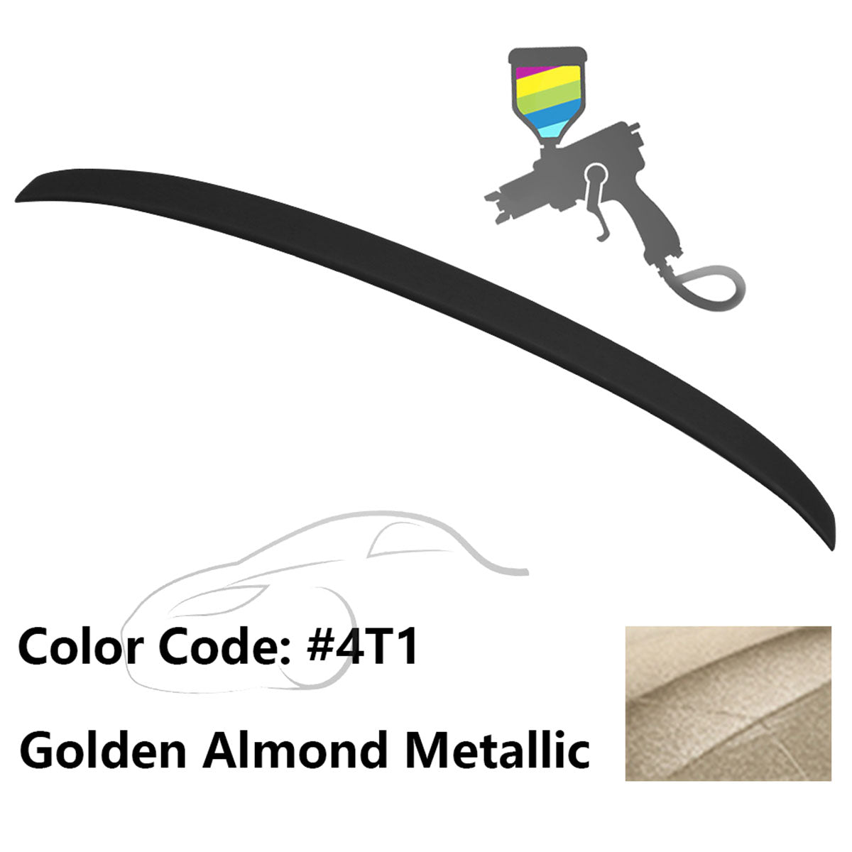 2007-2012 Lexus ES350 Painted Color Trunk Spoiler ABS