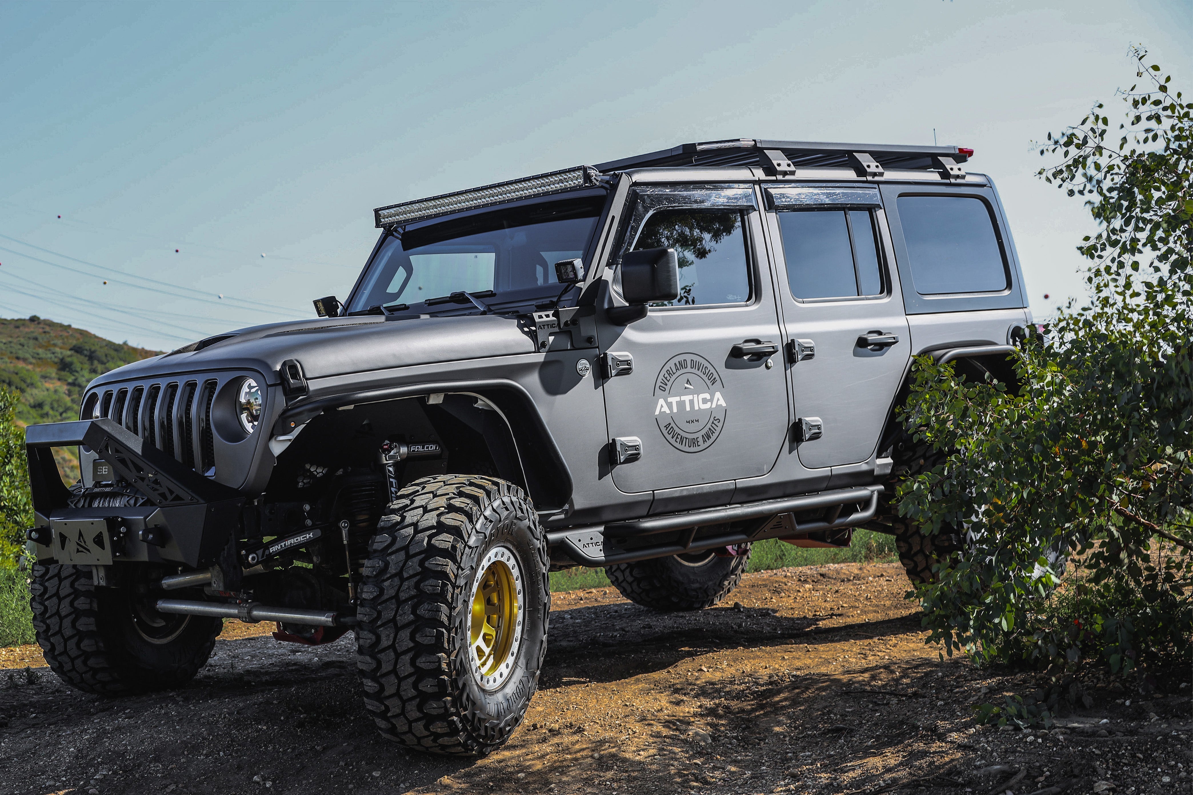 Attica 4x4 2018-2024 Jeep Wrangler JL Frontier Series Light Mount Brackets