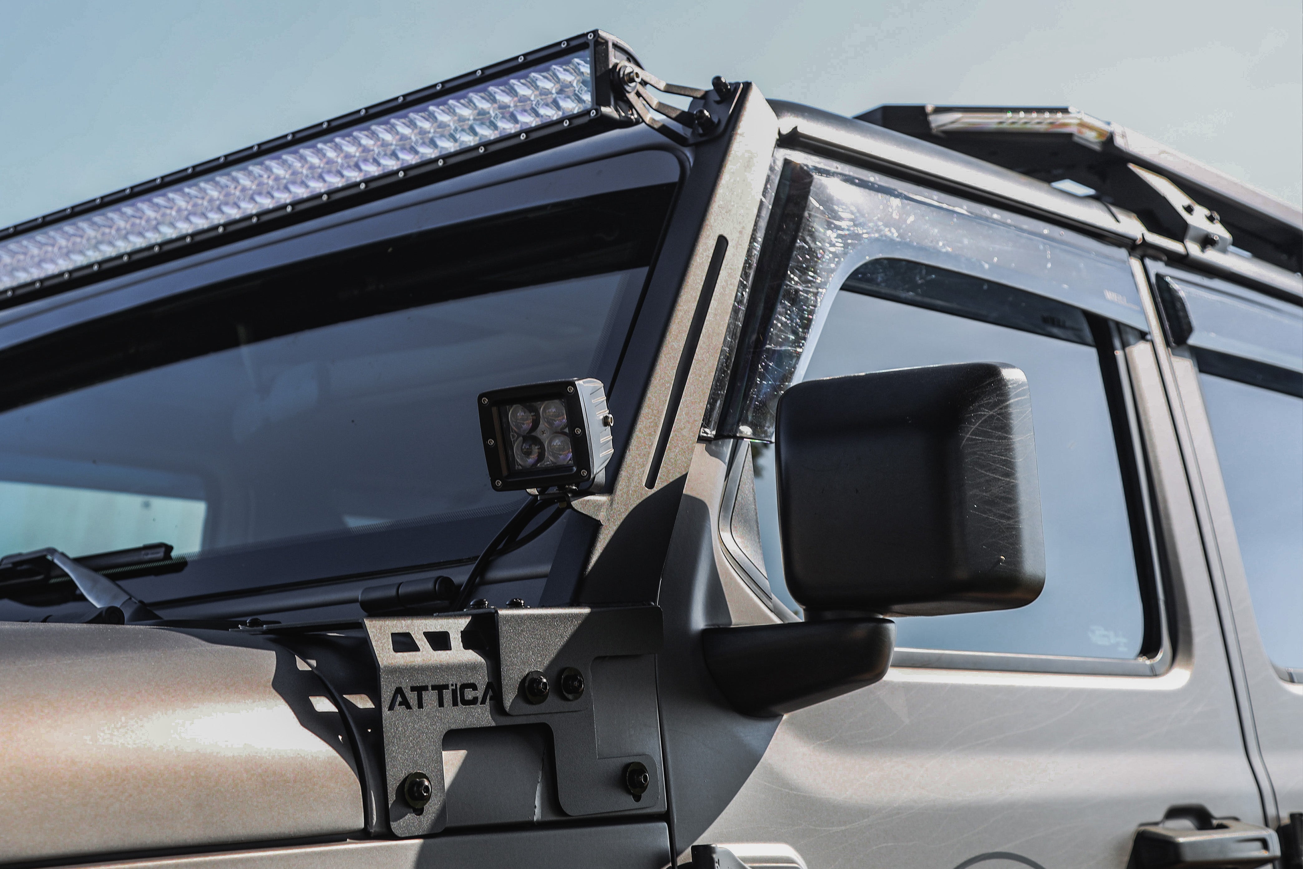 Attica 4x4 2018-2024 Jeep Wrangler JL Frontier Series Light Mount Brackets