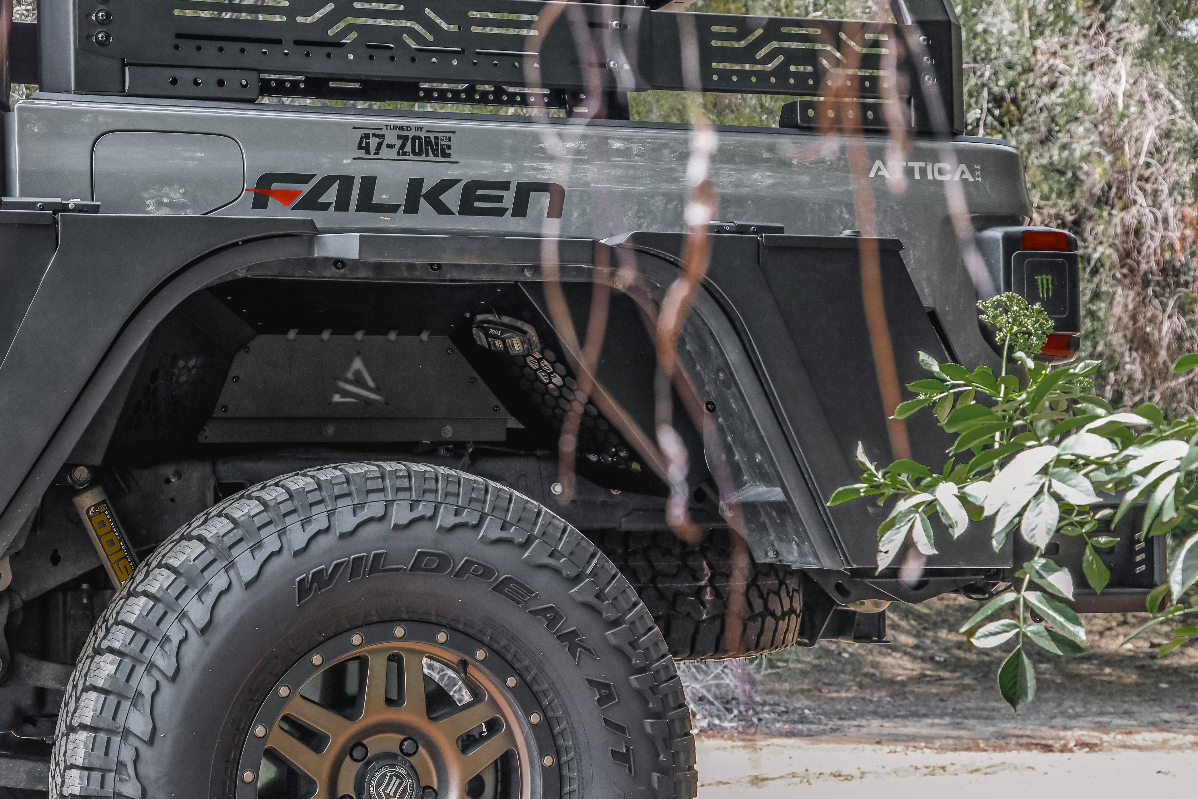 Attica 4x4 2019-2024 Jeep Gladiator JT Frontier Series Inner Fenders