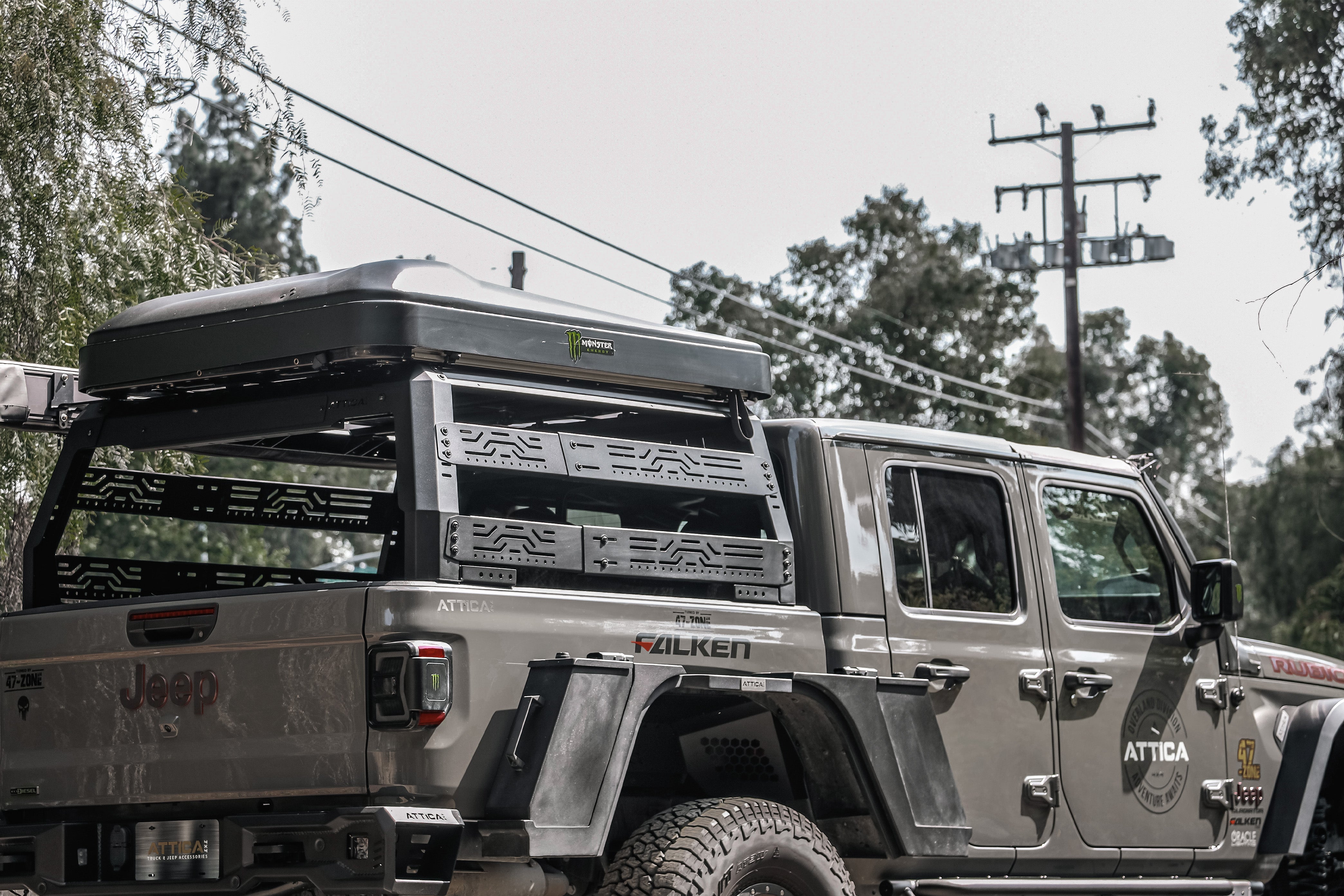 Attica 4x4 2019-2024 Jeep Gladiator JT Frontier Series Bed Rack