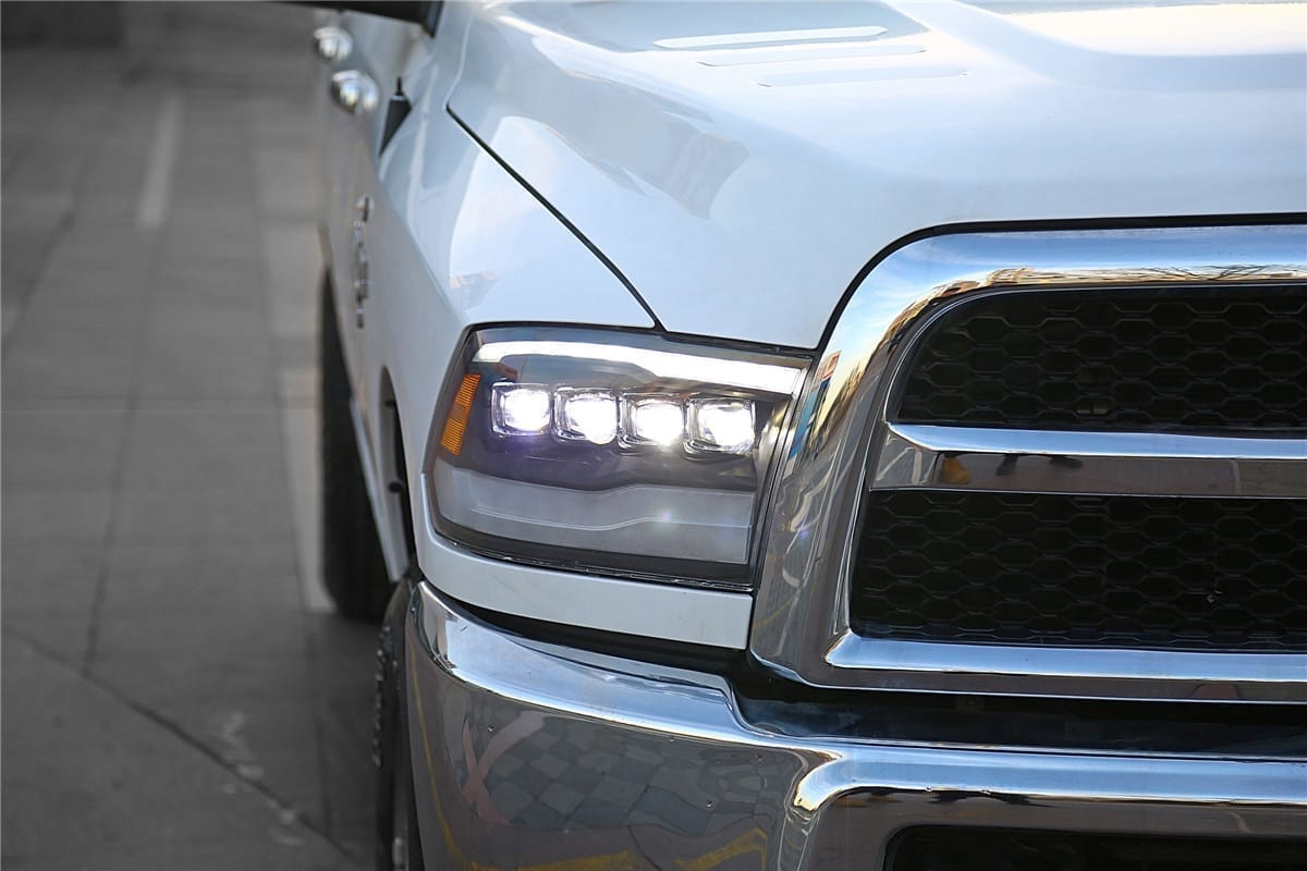 AlphaRex 09-18 Ram Truck NOVA-Series LED Projector Headlights Chrome