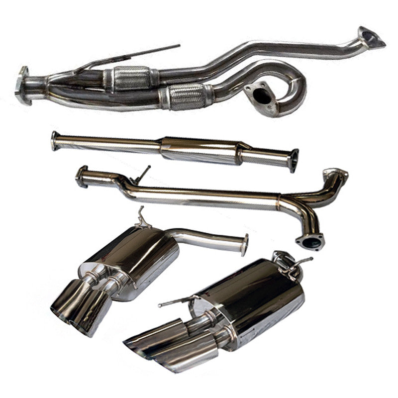 Tsudo Quad Tip Catback J-Pipe Exhaust Acura TL Type-S SE 2007-2008