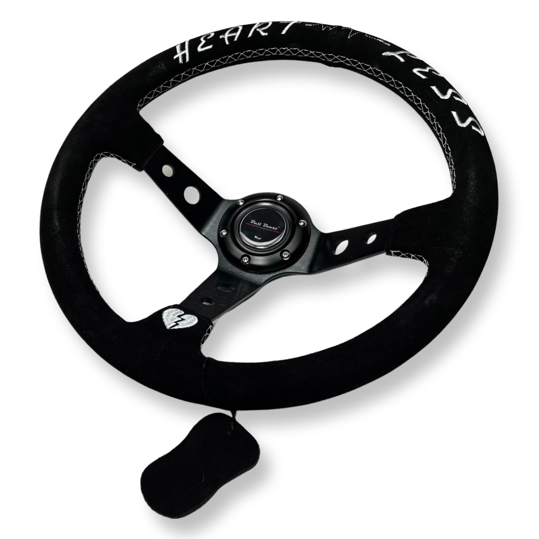 Suede Steering Wheel + Hub Adapter Kit For Subaru Impreza WRX STI Legacy Eclipse