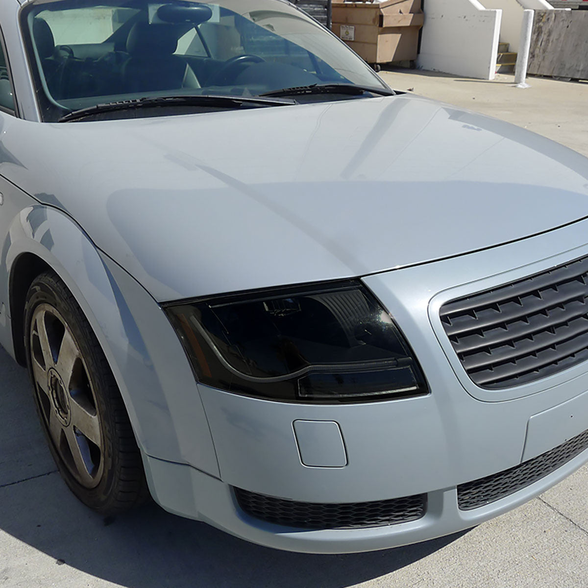 Spec-D 99-06 Audi TT Projector Headlights LED Bar Smoked Black