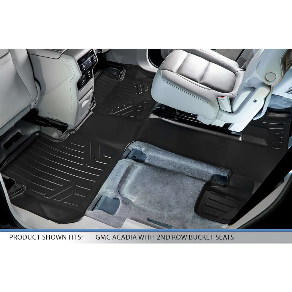 SMARTLINER Floor Liners for 2017-2023 GMC Acadia (2nd Row Bucket)