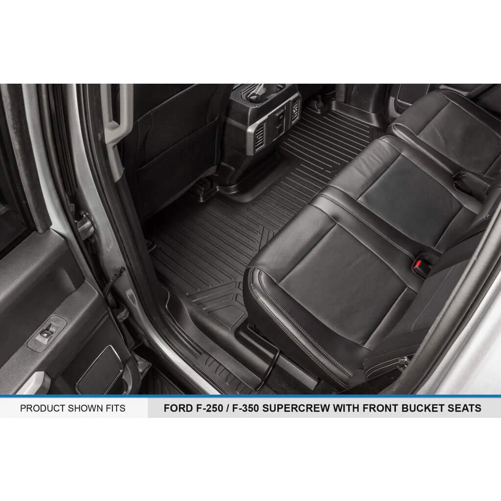 SMARTLINER Floor Liners for 2017-2026 Ford F-250/F-350 Super Duty Crew Cab (1st Row Bucket)