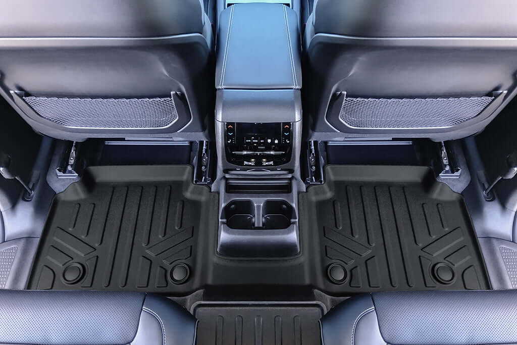 SMARTLINER Custom Fit Floor Liners For 2021-2025 Jeep Grand Cherokee L with 2nd Row Bucket Seats With Center Console (No subwoofer)