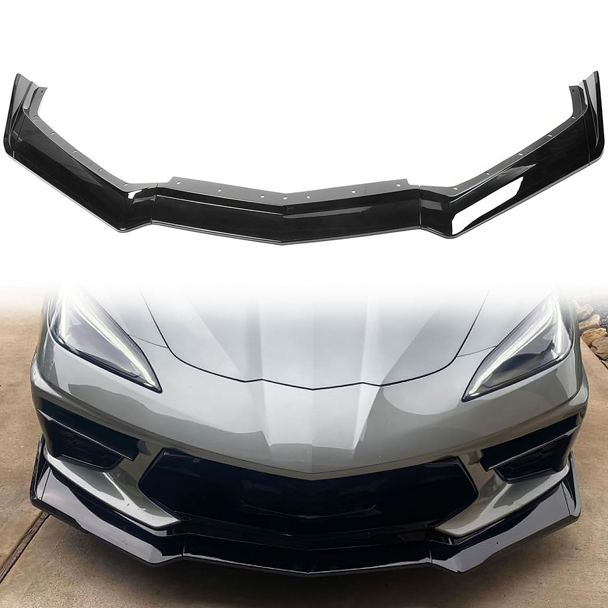 2020-2025 Chevy Corvette C8 5VM Style Front Lip 5PCS ABS