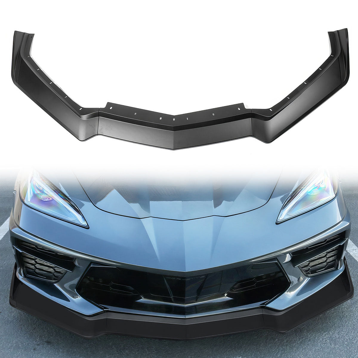 2020-2025 Chevy Corvette C8 5VM Style Front Lip 5PCS ABS