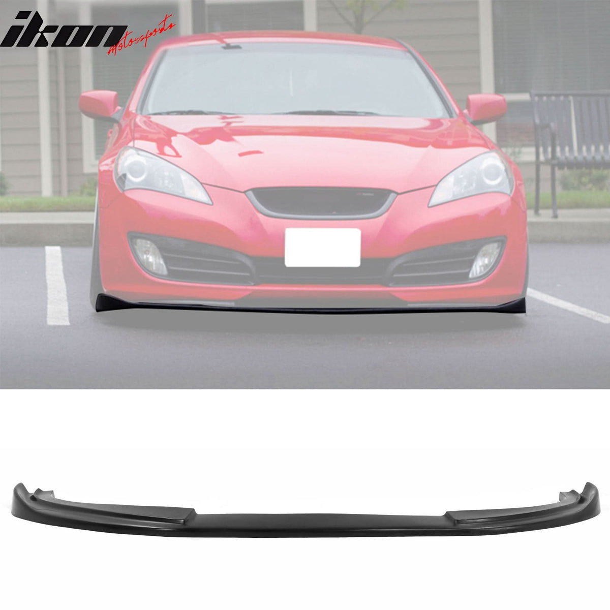 Fits 10-12 Hyundai Genesis Coupe Sport Front + Rear Bumper Lip PU