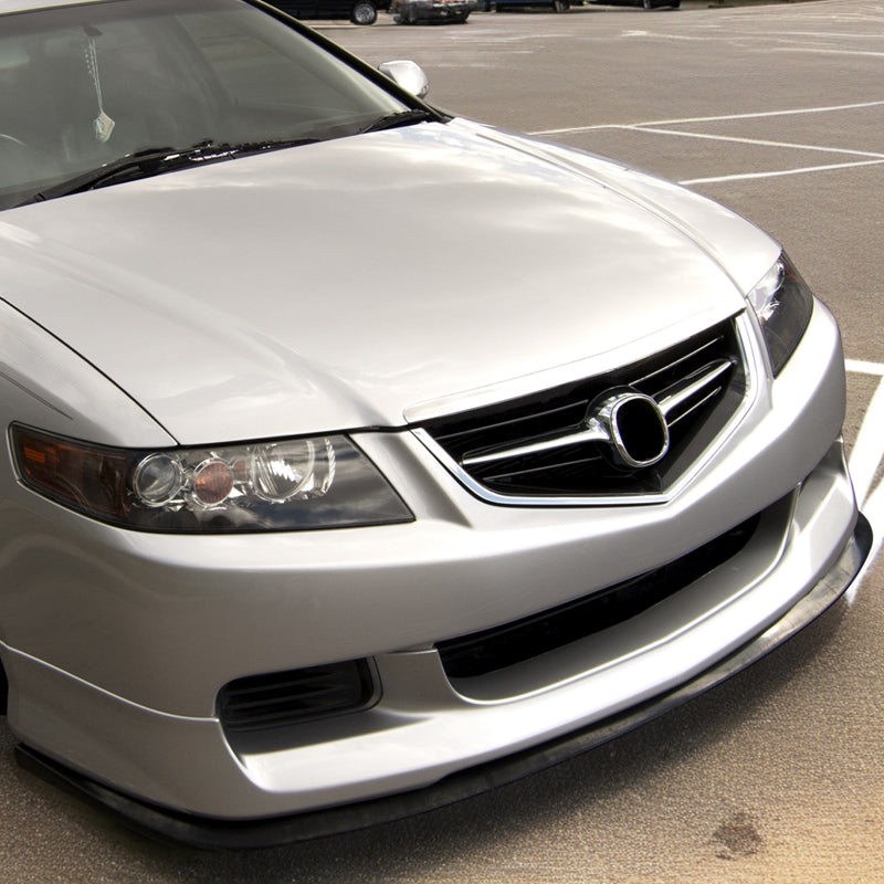Fits Universal 1PC CS STI Style Carbon Fiber Black Front Bumper Lip