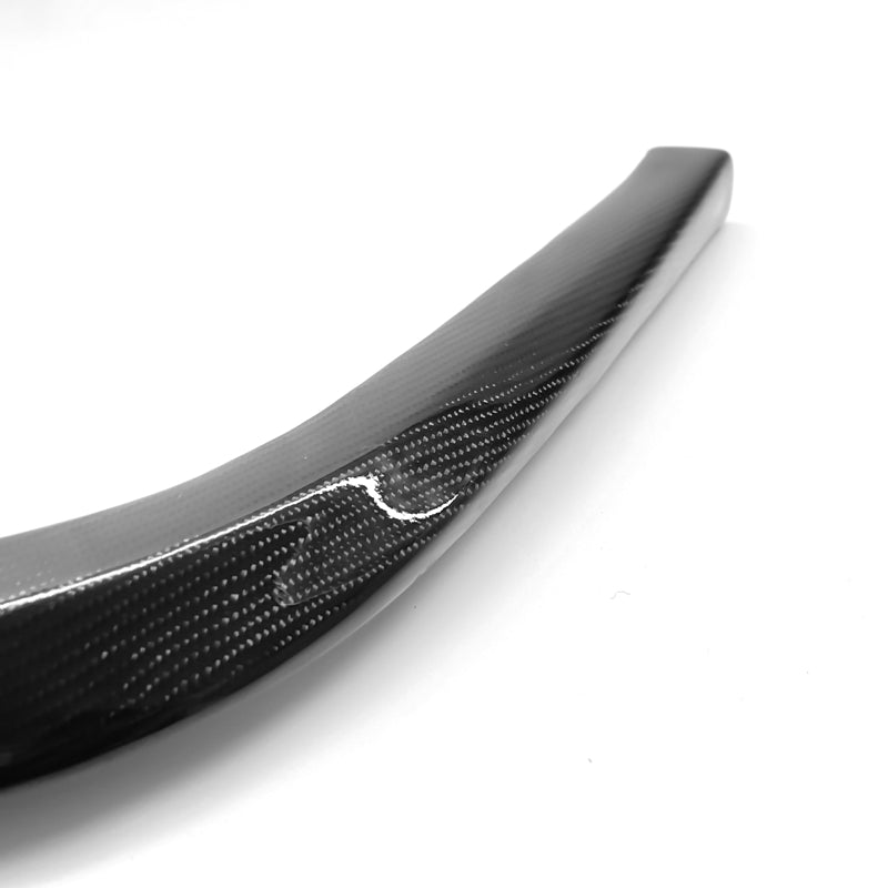 Fits Universal 1PC CS STI Style Carbon Fiber Black Front Bumper Lip