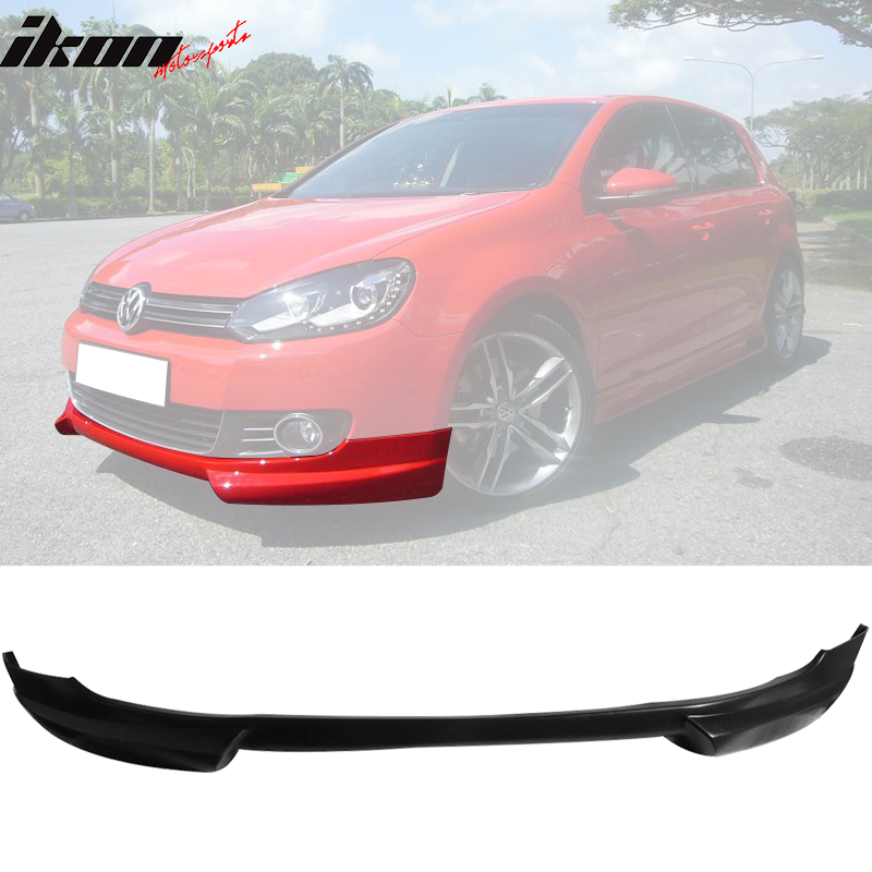 Fits 10-14 Volkswagen VW Golf RG Front Bumper Lip + Side Skirts PU