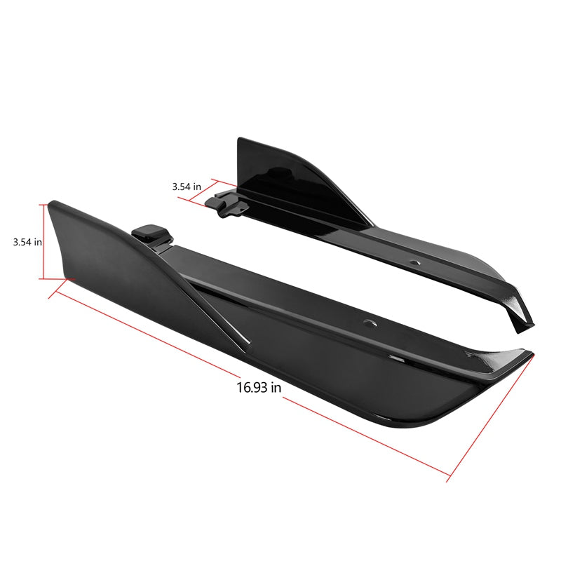 2022-2025 Subaru WRX D Style Rear Bumper Lip Aprons ABS