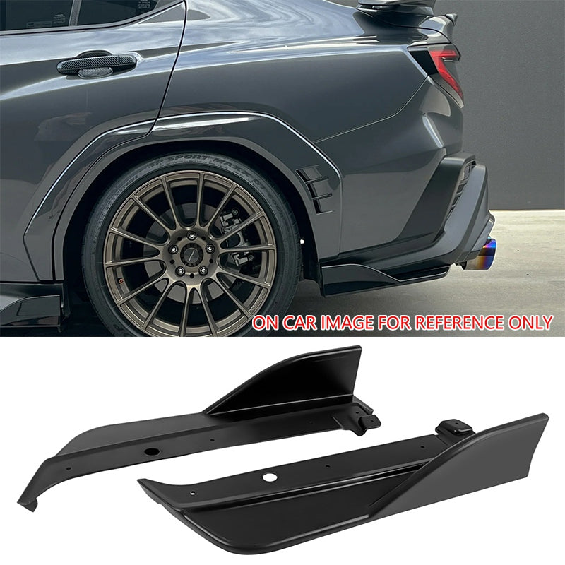 2022-2025 Subaru WRX D Style Rear Bumper Lip Aprons Matte Black ABS