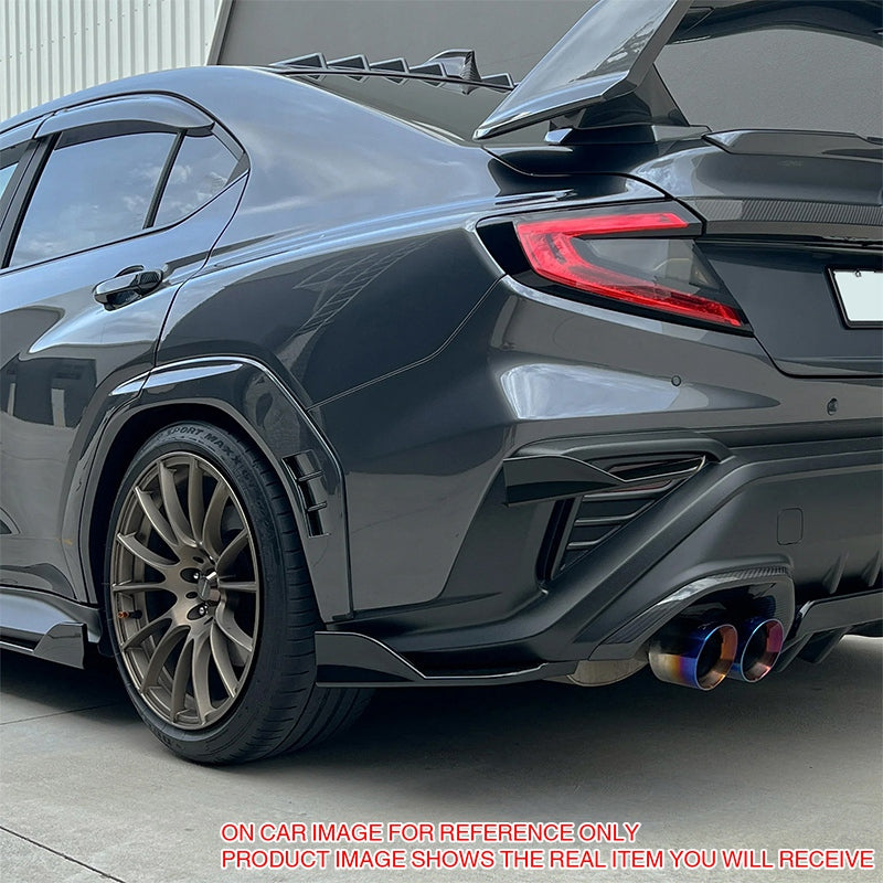 2022-2025 Subaru WRX D Style Rear Bumper Lip Aprons Matte Black ABS