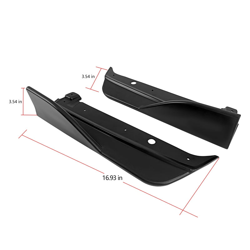 2022-2025 Subaru WRX D Style Rear Bumper Lip Aprons Matte Black ABS