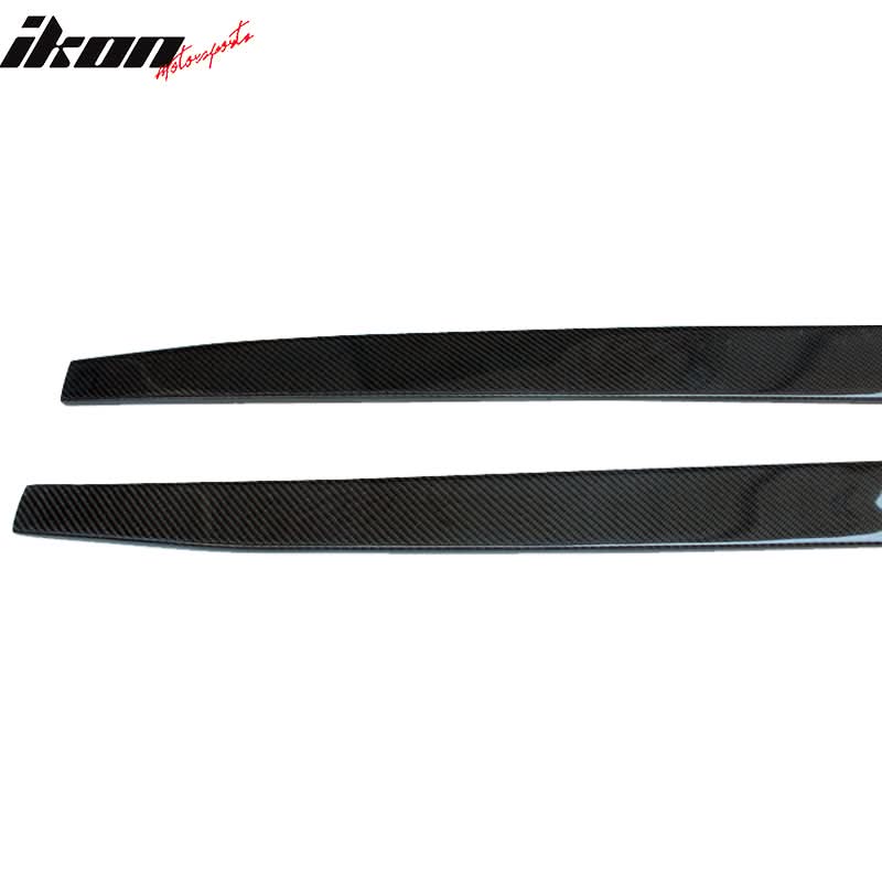 2018-2021 Kia Stinger Flat Bottom Line Lip Carbon Side Skirt Extension