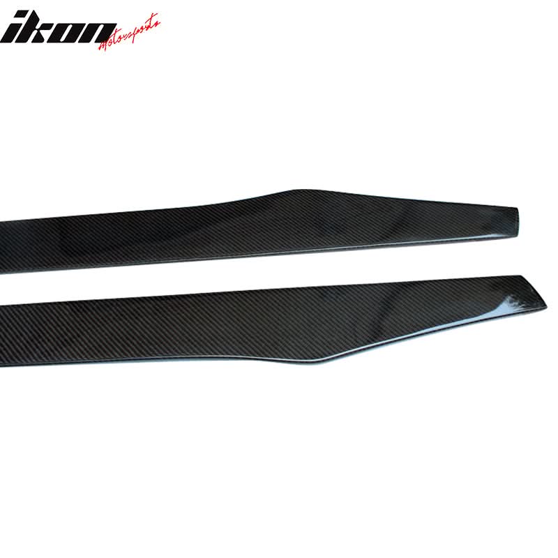 2018-2021 Kia Stinger Flat Bottom Line Lip Carbon Side Skirt Extension