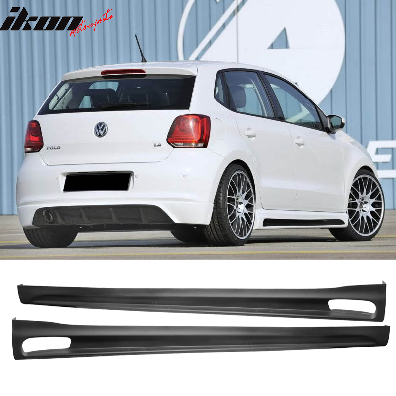 Fits 10-14 Volkswagen VW Golf RG Front Bumper Lip + Side Skirts PU