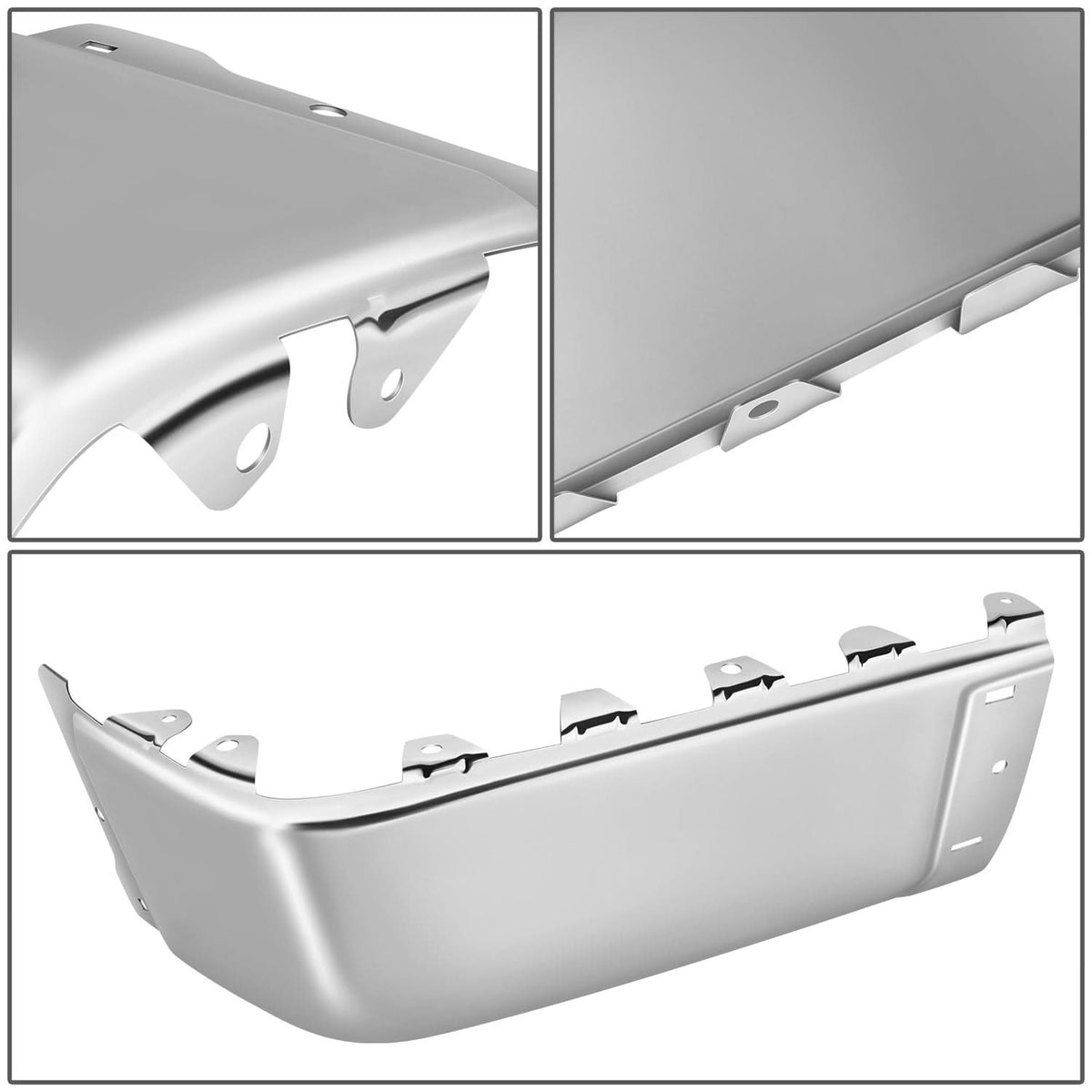 2007-2014 Chevrolet Silverado GMC Sierra Rear Bumper Cover Chrome