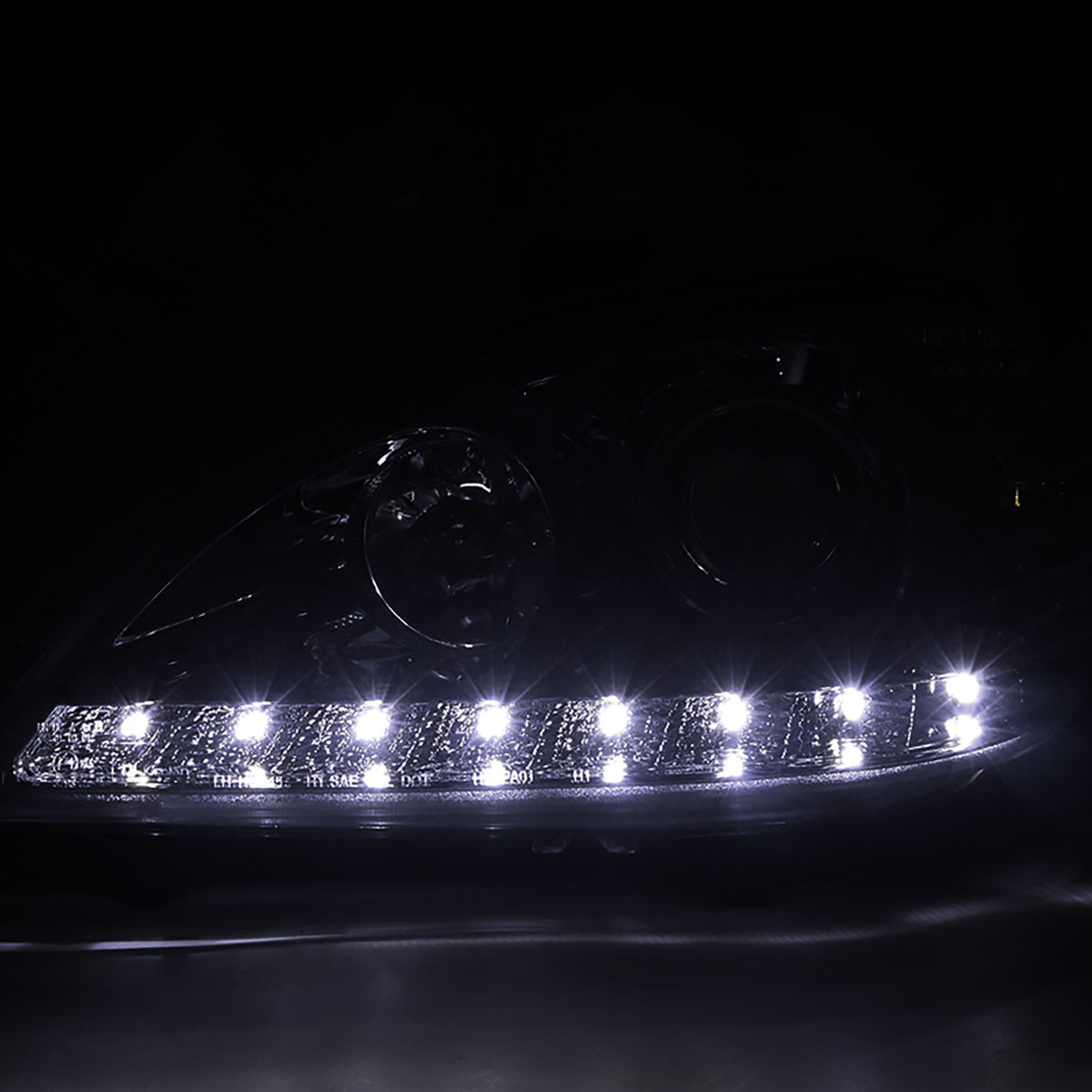 Spec-D 02-05 Mercedes ML W163 Projector Headlights Black/Smoked
