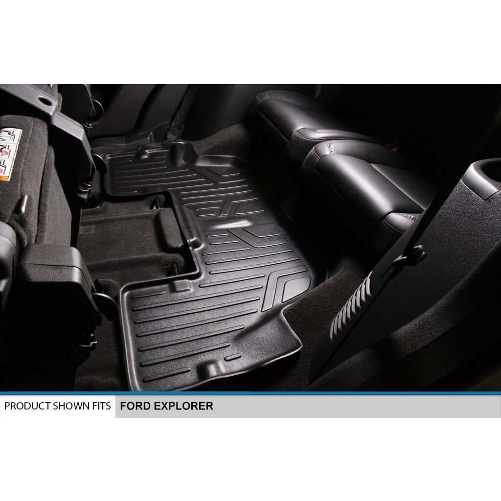 SMARTLINER Floor Liners for 2015-2016 Ford Explorer (with 2nd Row Center Console)