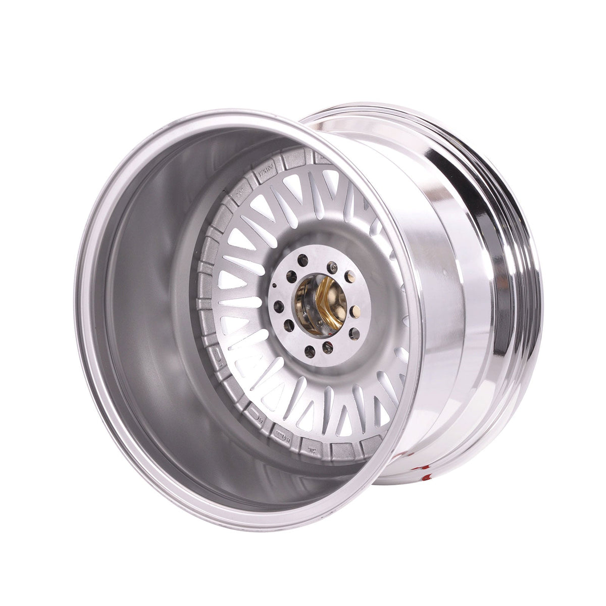(2) 17X10 +25 5X100 / 5X114.3 Step Lip Deep Dish Mesh Wheels Rims