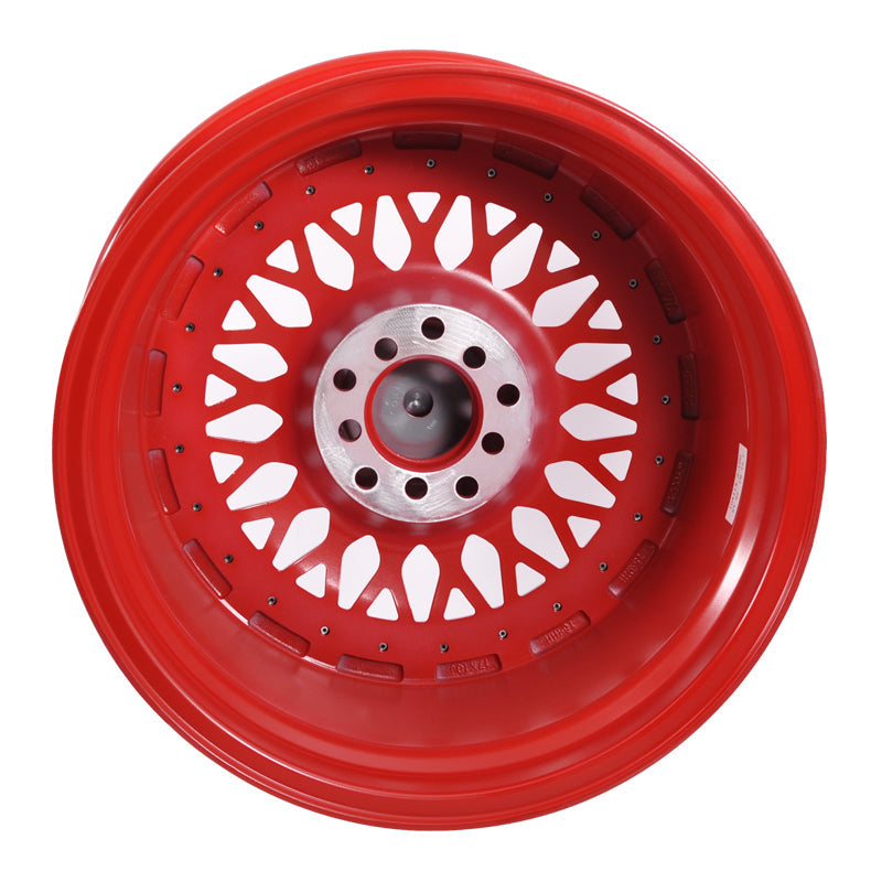 (4) 17X10 +30 5X100 / 5X114.3 Step Lip Deep Dish Mesh Wheels Rim
