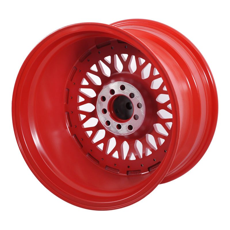 (4) 17X10 +30 5X100 / 5X114.3 Step Lip Deep Dish Mesh Wheels Rim