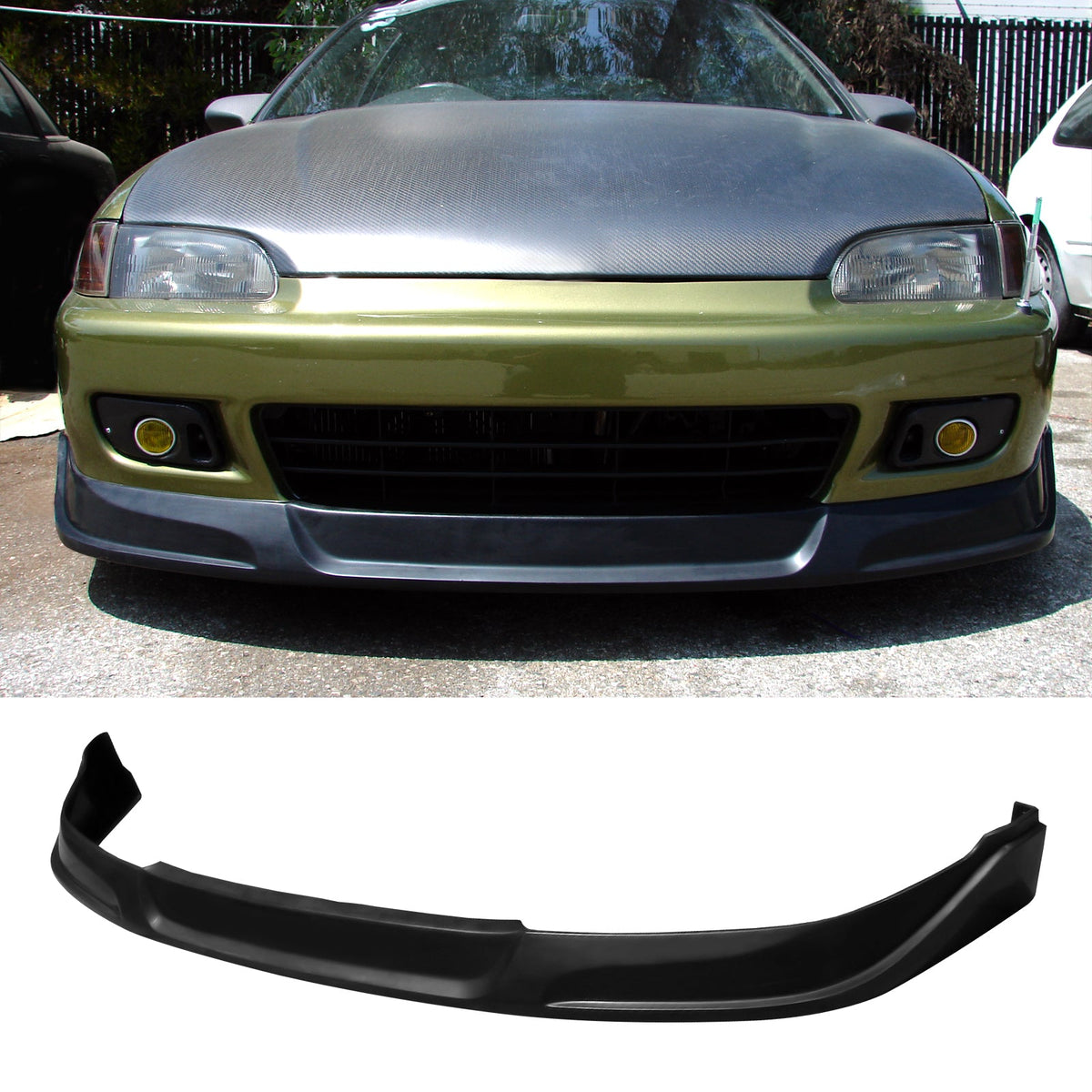 Rear Diffuser & Front Lip For 1992-1995 Honda Civic JDM Unpainted