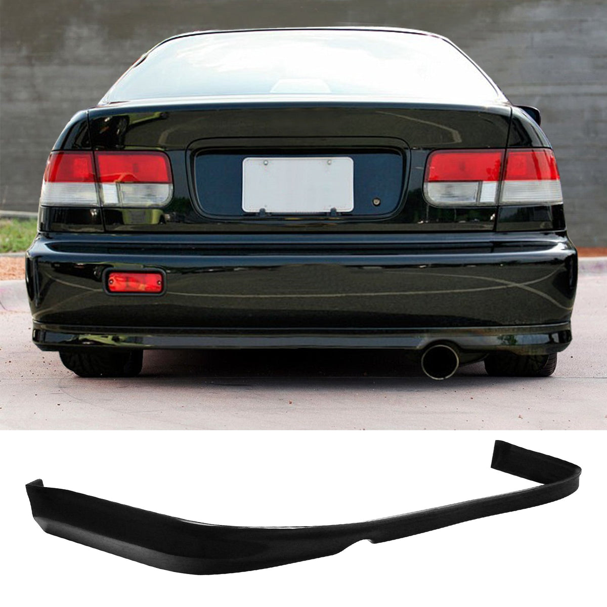 Rear Diffuser & Front Lip For 1992-1995 Honda Civic JDM Unpainted
