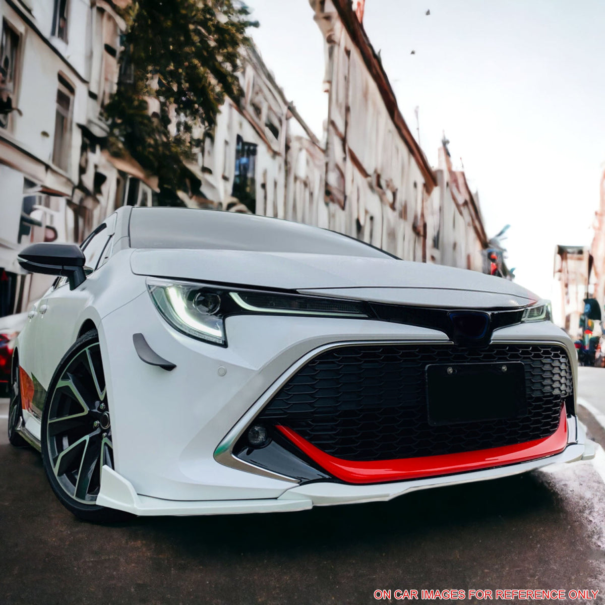 2019-2021 Toyota Corolla Auris 5-Door Matte Black 3PC Front Bumper Lip