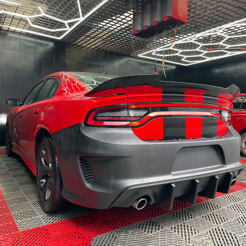 2015-2023 Dodge Charger Rear & Front Bumper + Pink Lip Diffuser PP