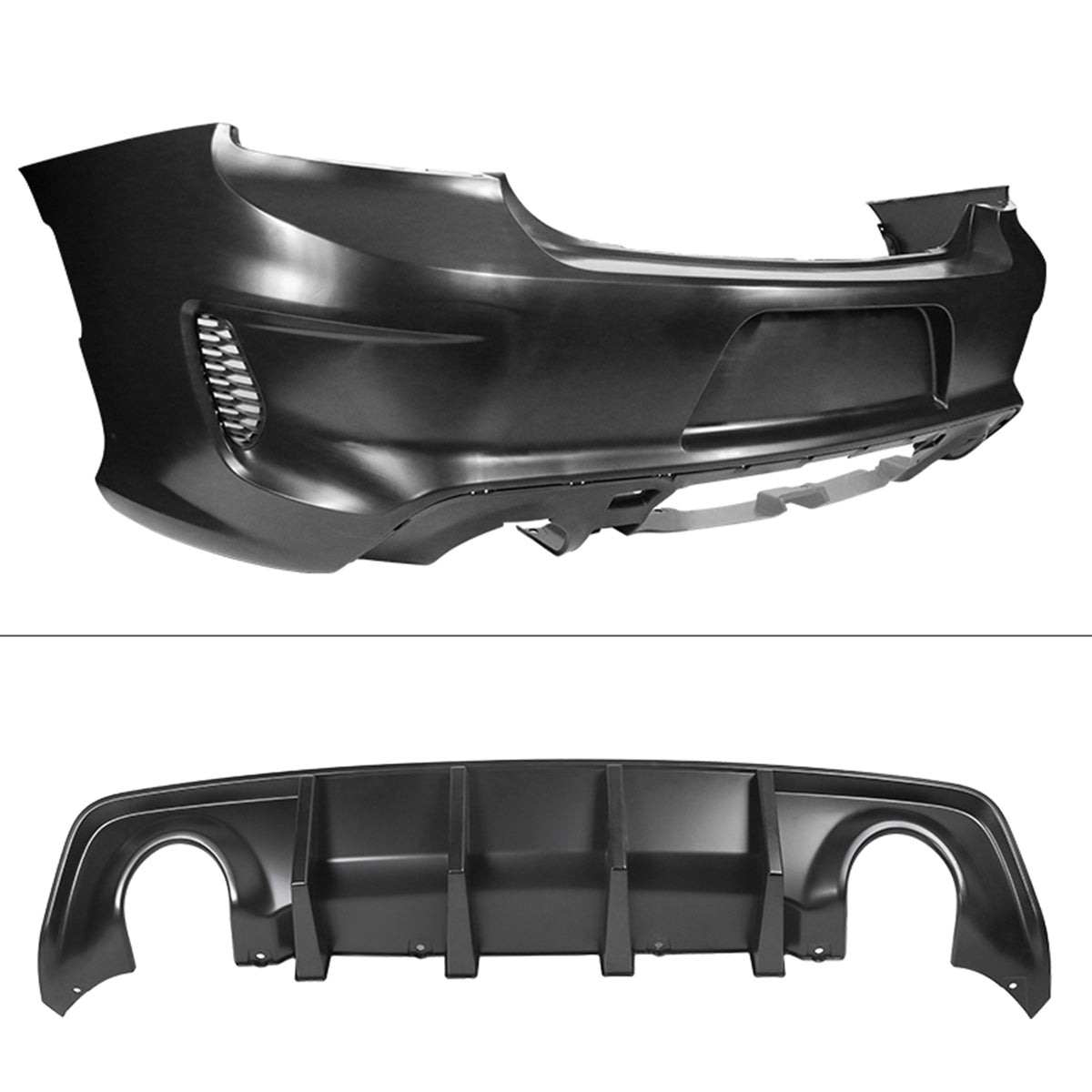 2015-2023 Dodge Charger Rear & Front Bumper Yellow Lip Diffuser