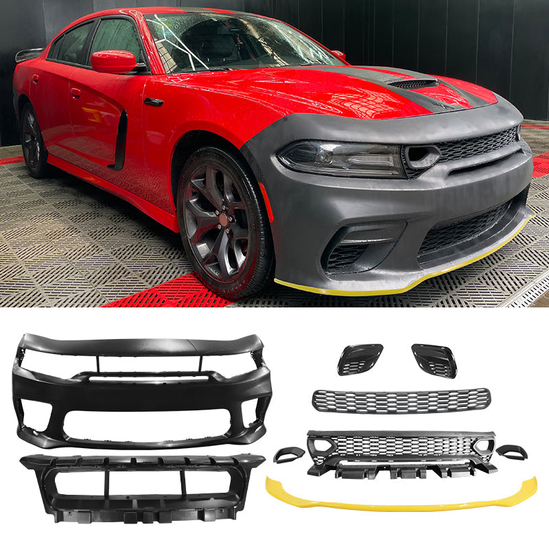 2015-2023 Dodge Charger Rear & Front Bumper Yellow Lip Diffuser