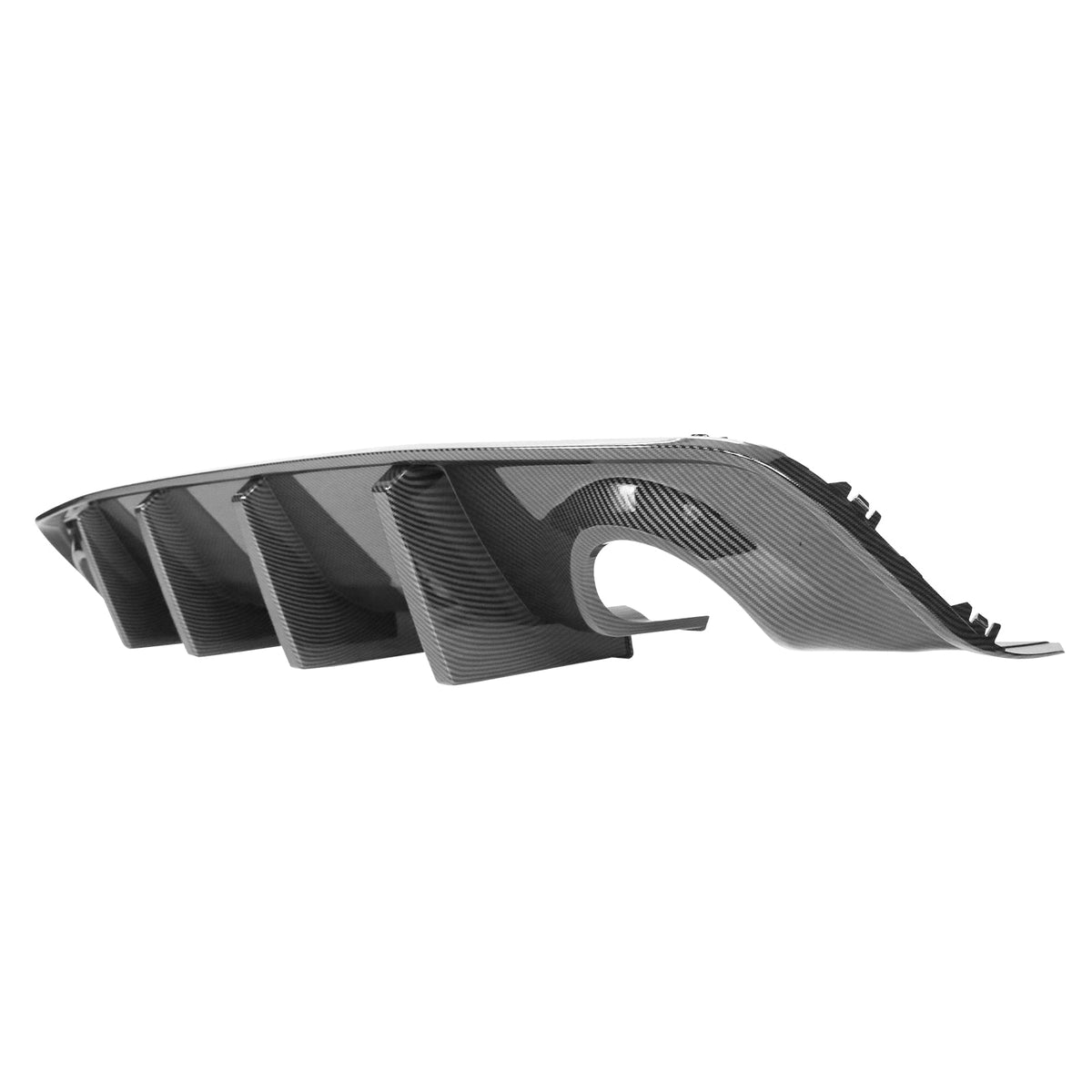 2020-2023 Dodge Charger Bumper + Carbon Fiber Print Rear Diffuser PP