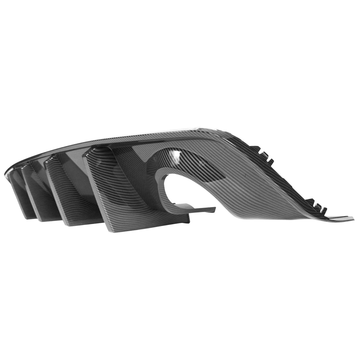 2020-2023 Dodge Charger Bumper + Carbon Fiber Print Rear Diffuser PP