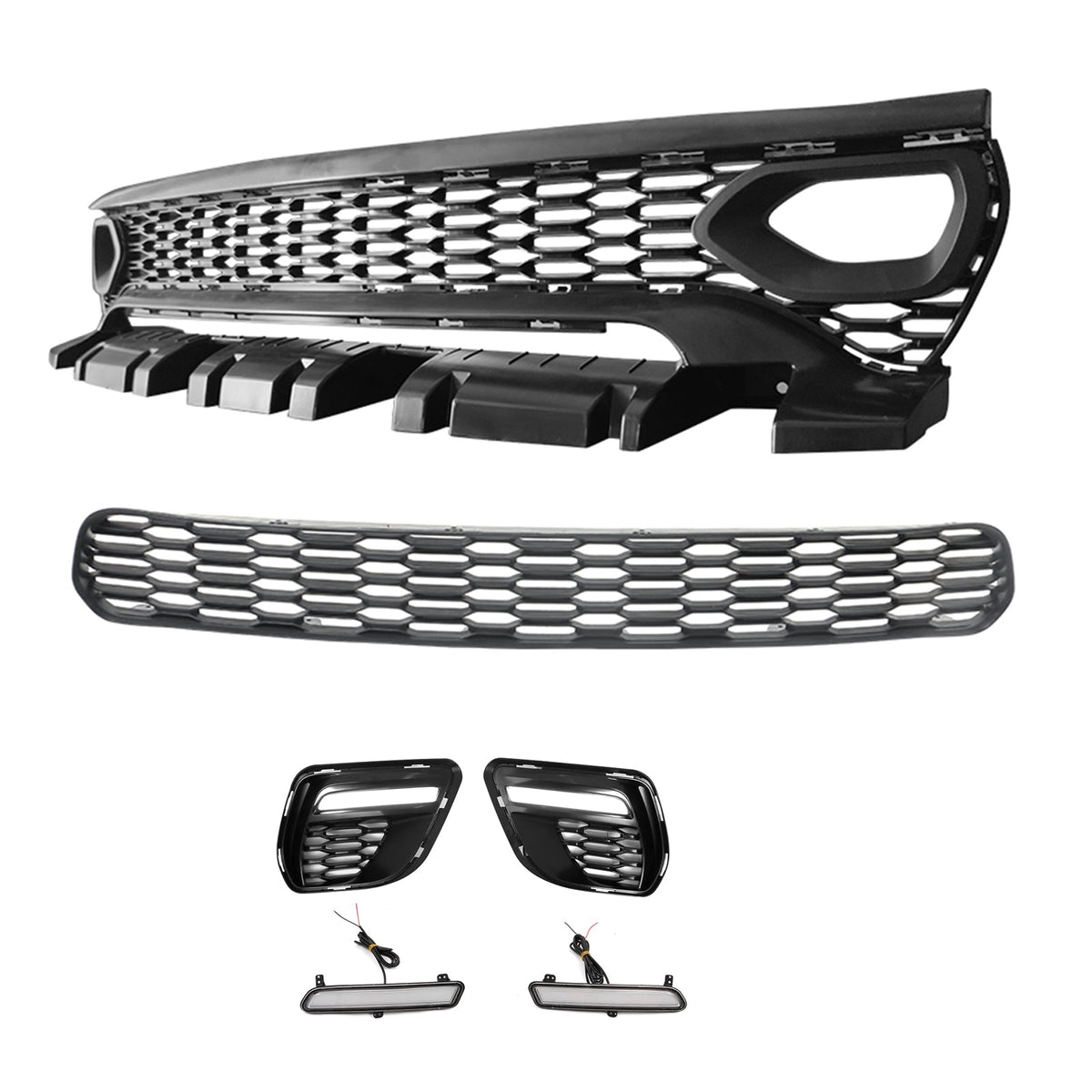 2015-2023 Dodge Charger Widebody SRT Unpainted Front Rear LED Bumpers