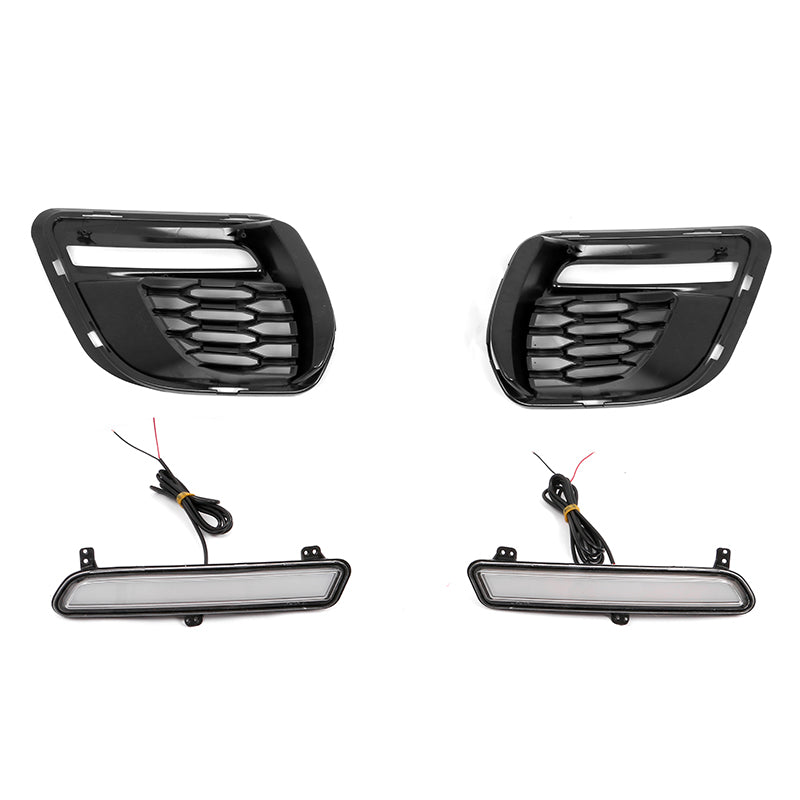2015-2023 Dodge Charger Widebody Front Bumper Cover Pink Lip LED PP